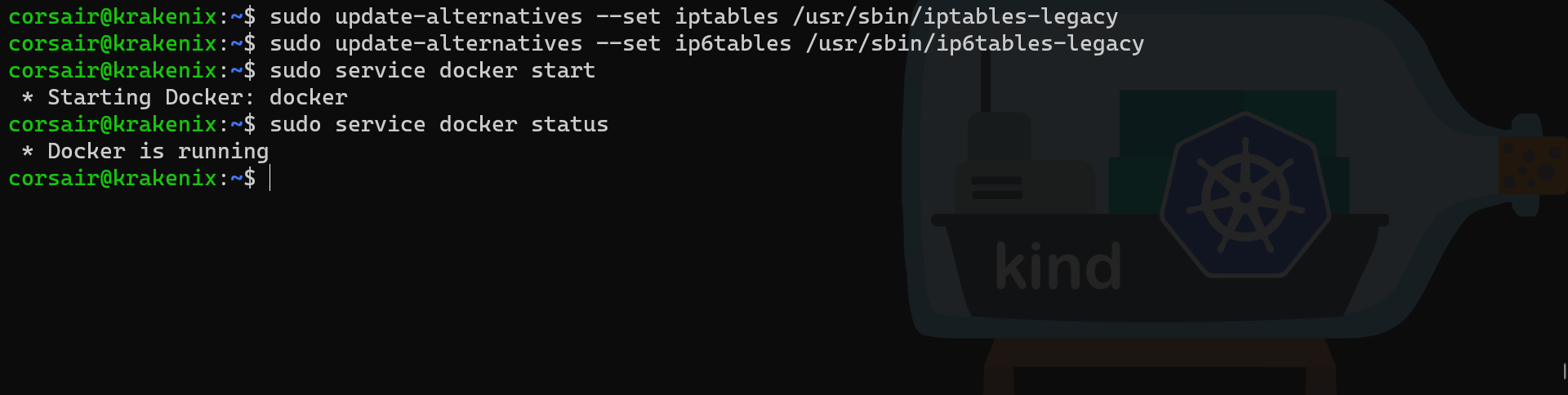 WSL2 update iptables command
